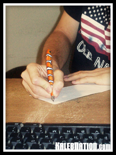 Signing my first advance check