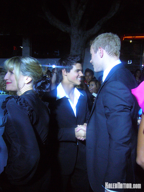 Taylor Lautner and Catherine Hardwicke